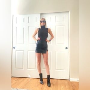 Wifred Aritzia Vegan Leather Mini Skirt
